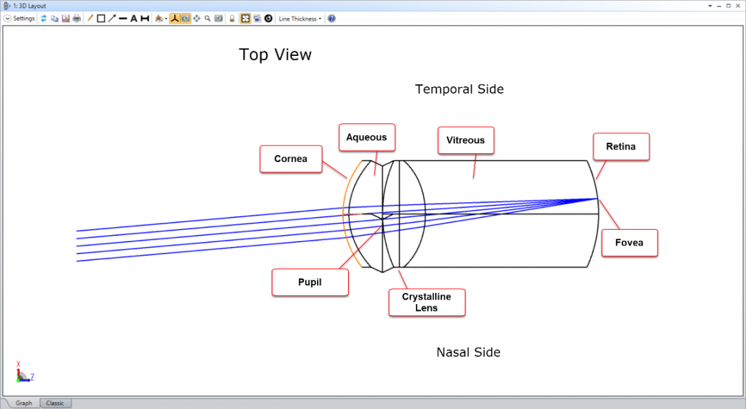 Ansys Zemax | 如何在 OpticStudio 中模拟人眼的图11