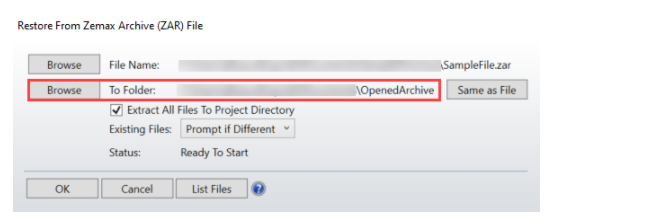 ZEMAX | 如何共享 OpticStudio 文件的图7