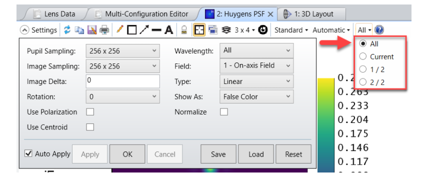 Ansys Zemax | 使用点扩散函数的衍射极限成像系统的分辨率的图5