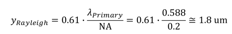 Ansys Zemax | 使用点扩散函数的衍射极限成像系统的分辨率的图2