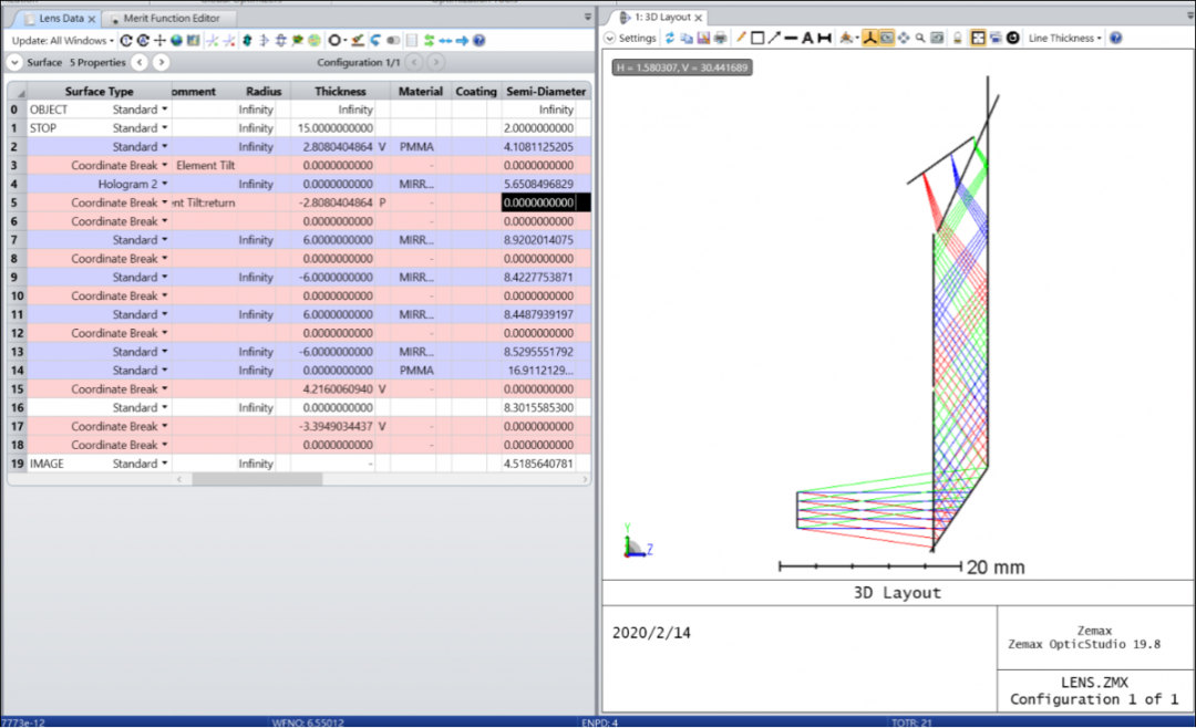 ZEMAX | 模拟 AR 系统中的全息光波导：第二部分的图19