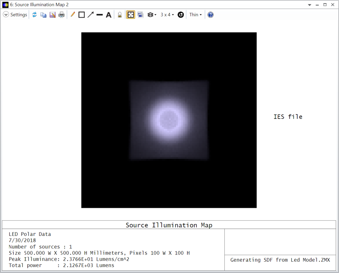 Ansys Zemax | 如何将光线追迹结果导出为IES格式的图9