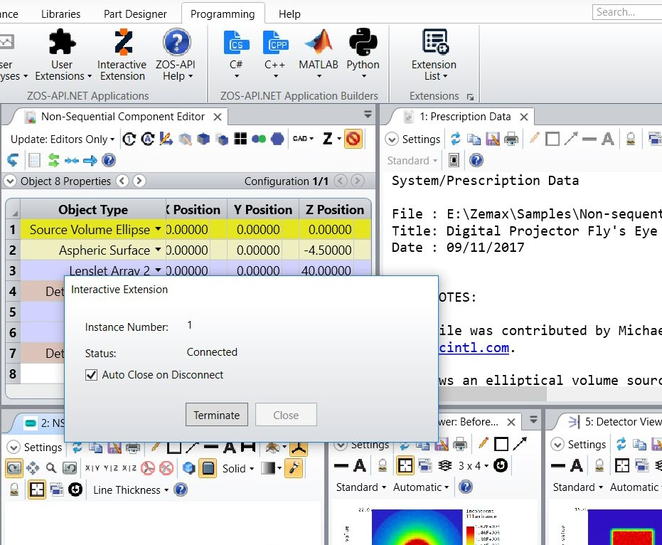 ZEMAX | 使用ZOS-API交互扩展连接Python与OpticStudio的图9