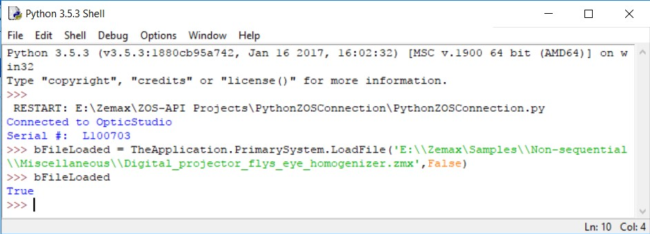 ZEMAX | 使用ZOS-API交互扩展连接Python与OpticStudio的图10