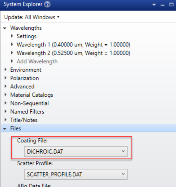 Ansys Zemax | 如何建立二向分色分光镜的图10