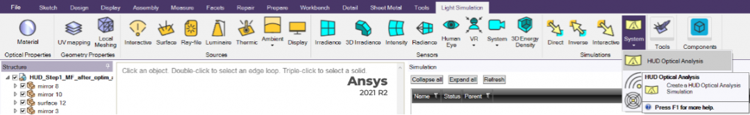 Ansys Zemax | 抬头显示器设计：从 OpticStudio 至 SPEOS的图30