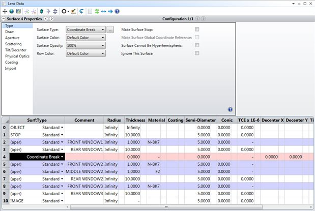 ZEMAX | 如何倾斜和偏心序列光学元件的图3