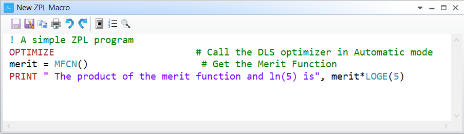 ZEMAX | 编程语言 (ZPL) 简介的图4