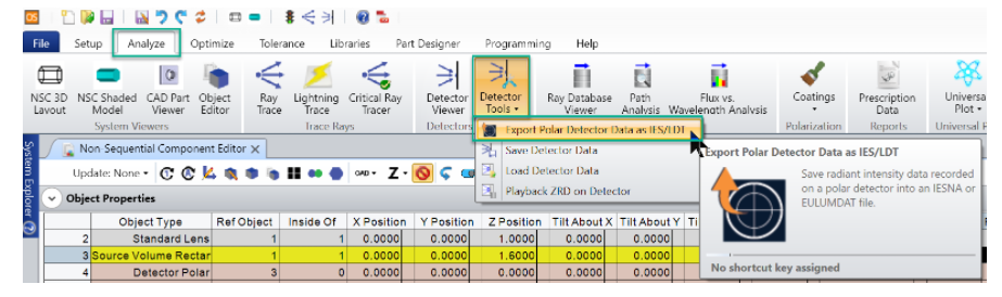 ZEMAX | 如何使用极探测器和 IESNA / EULUMDAT 光源数据的图12