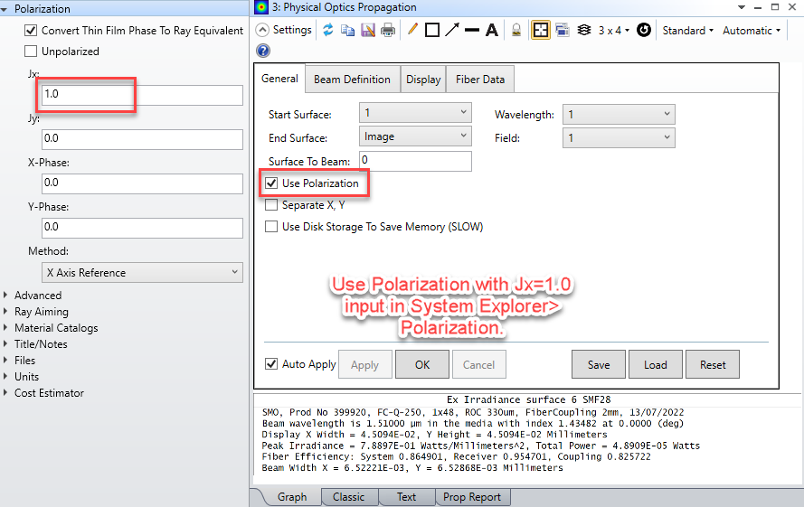 Ansys Zemax | 如何在 Lumerical 与 OpticStudio 间模拟光纤及耦合分析的图5