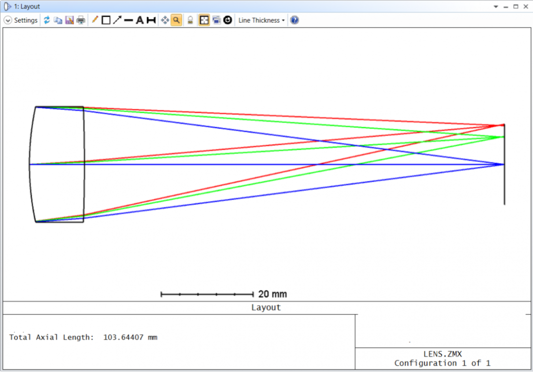 Ansys Zemax | 如何設(shè)計(jì)單透鏡 第三部分：優(yōu)化的圖7