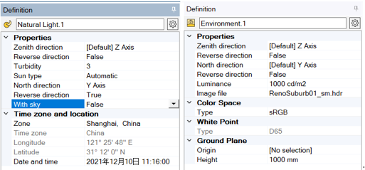 Ansys Speos | 视觉模拟仿真中，Natural Light 易被忽略的参数设置的图6