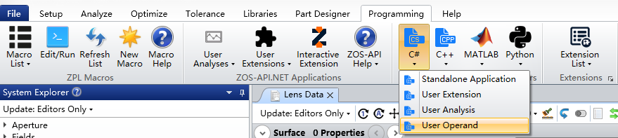 ZEMAX | 如何使用ZOS-API創(chuàng)建自定義操作數(shù)的圖1