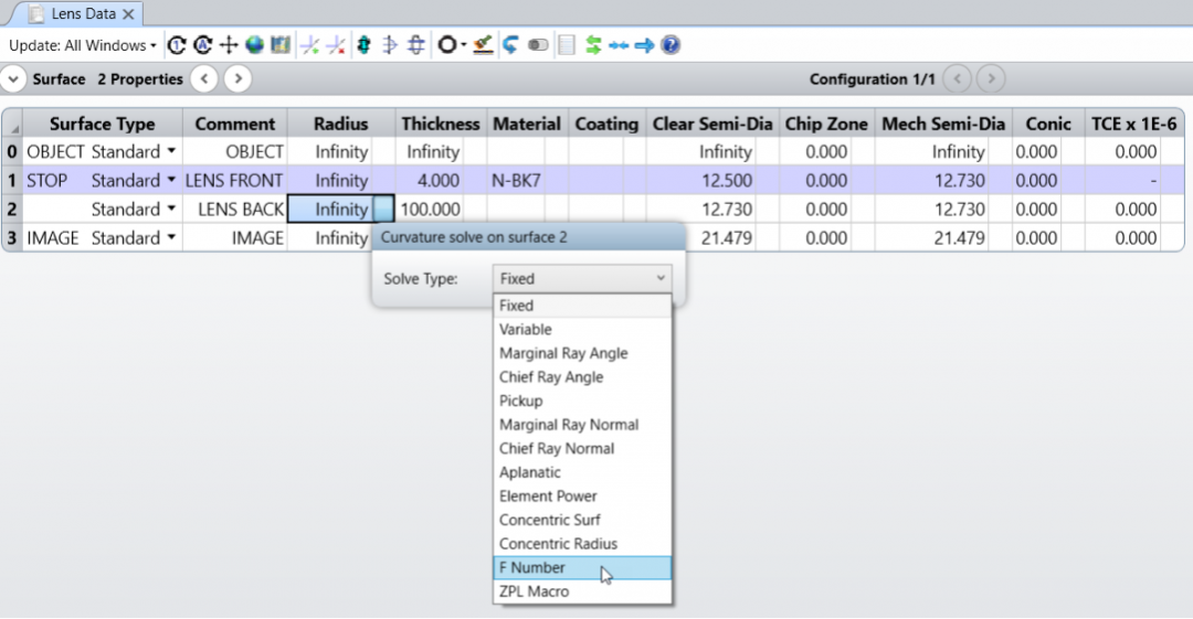 Ansys Zemax | 如何設(shè)計(jì)單透鏡 第一部分：設(shè)置的圖14