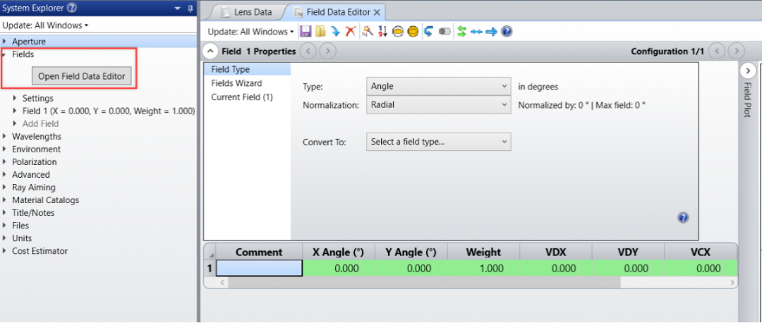 Ansys Zemax | 如何設(shè)計(jì)單透鏡 第一部分：設(shè)置的圖6