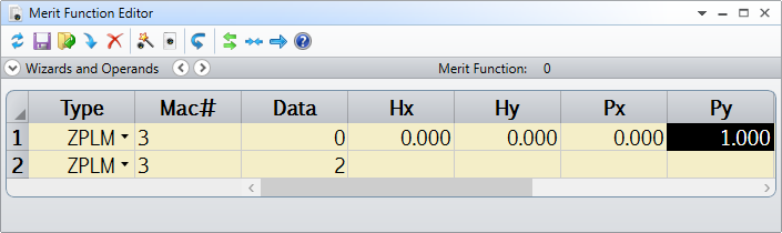 ZEMAX | 使用 ZPL 宏进行优化：ZPLM 操作数的图1