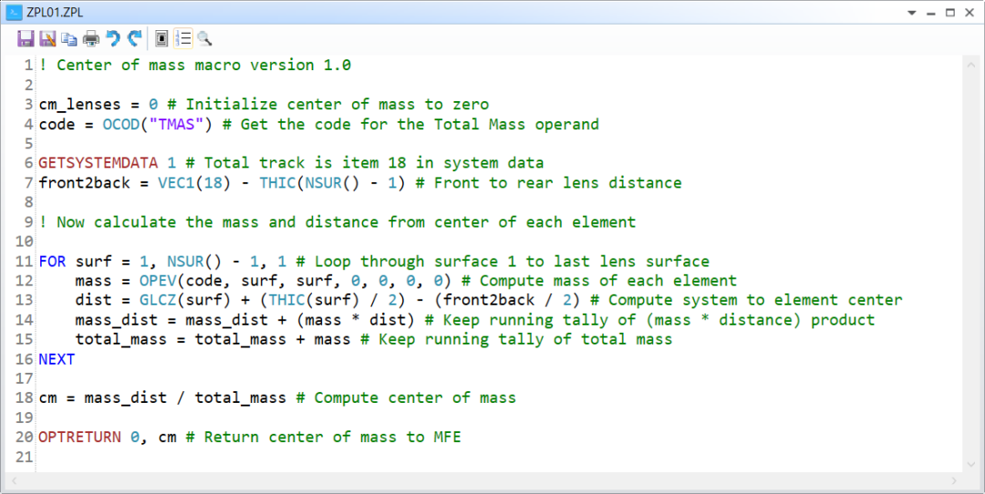 ZEMAX | 使用 ZPL 宏进行优化：ZPLM 操作数的图3