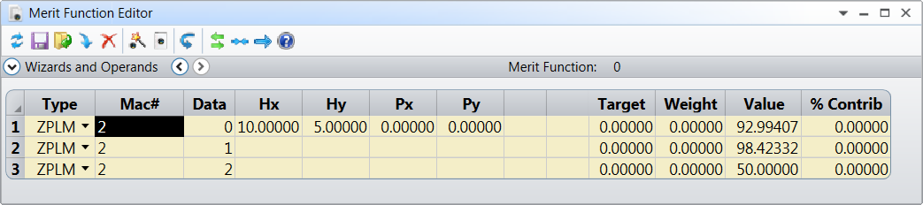 ZEMAX | 使用 ZPL 宏进行优化：ZPLM 操作数的图6