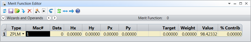 ZEMAX | 使用 ZPL 宏进行优化：ZPLM 操作数的图4