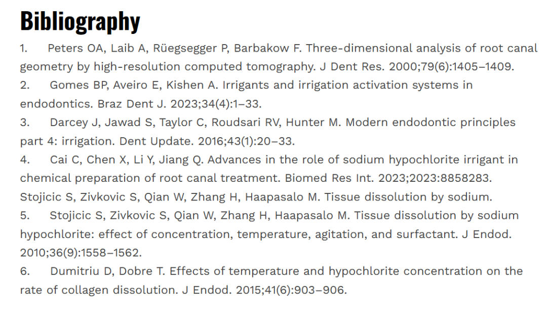 次氯酸钠在根管治疗到底怎么用？这篇文章指导性很强