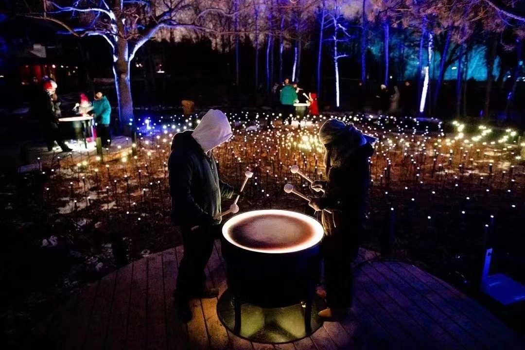 非遗焰火北极天幕萤火虫秘境淄博花间小筑首次开夜