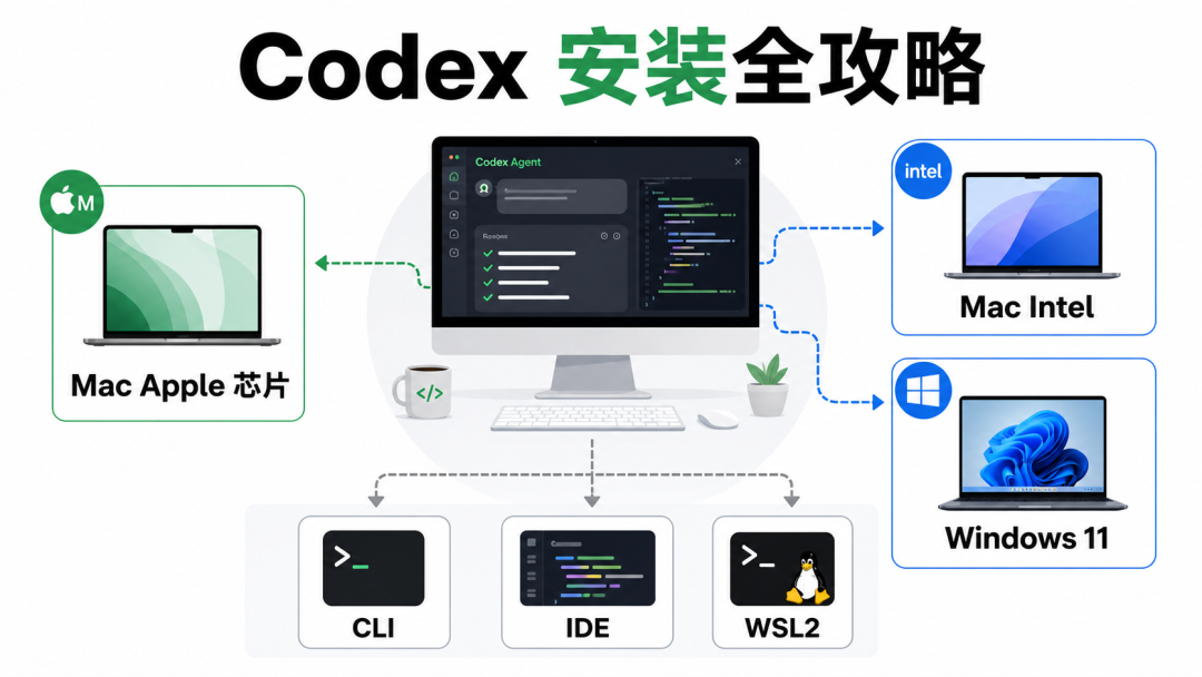 Codex 安装全攻略：Mac、Windows 、CLI、IDE一次讲清楚