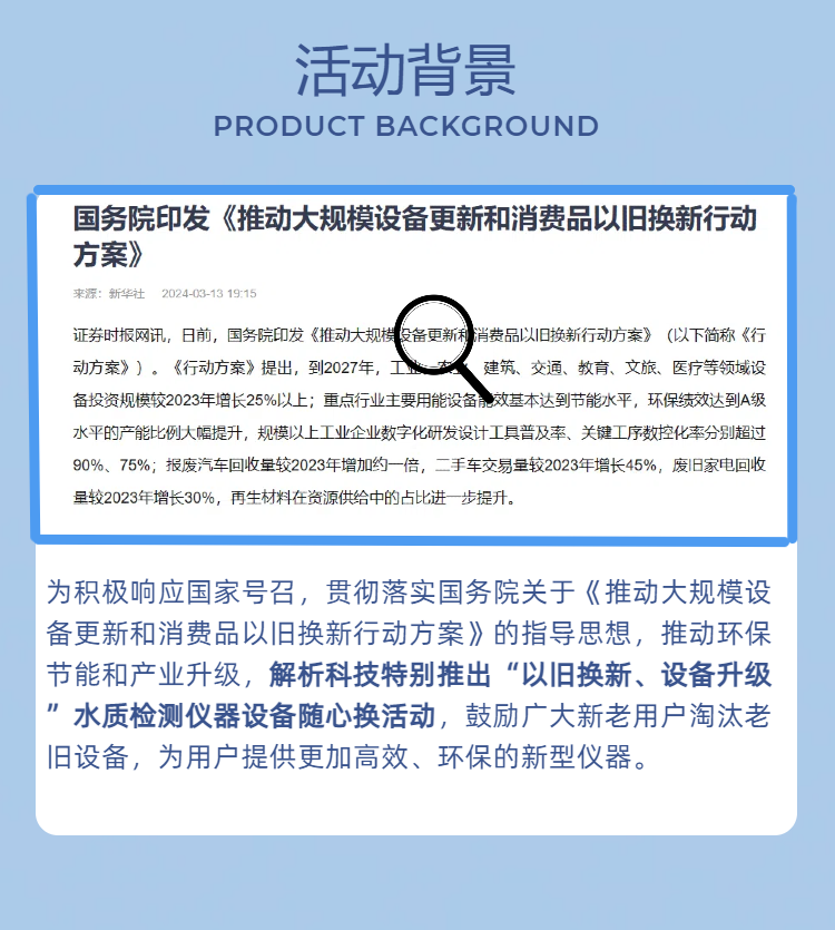 解析科技-以舊換新 | 水質(zhì)檢測(cè)儀器不將“舊