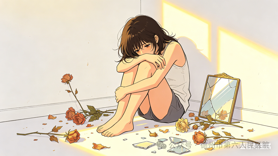 动漫风格抑郁症主题图 (3).png