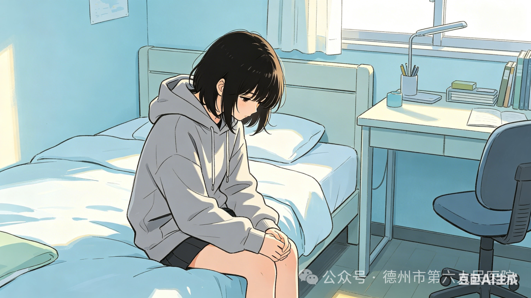 动漫风格抑郁症主题图 (5).png