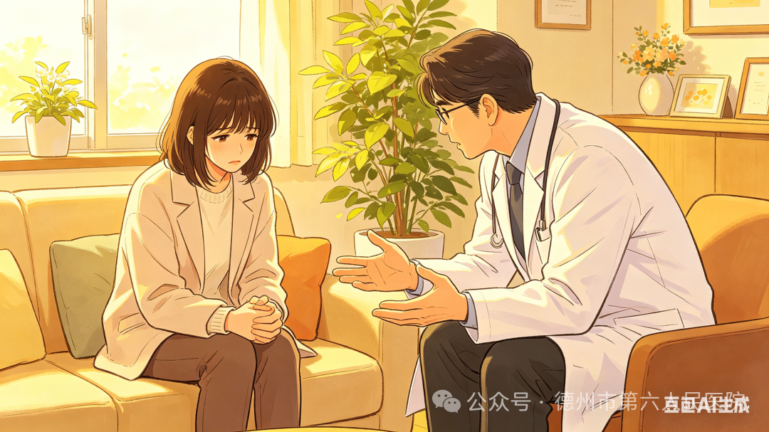 动漫风格抑郁症主题图.png