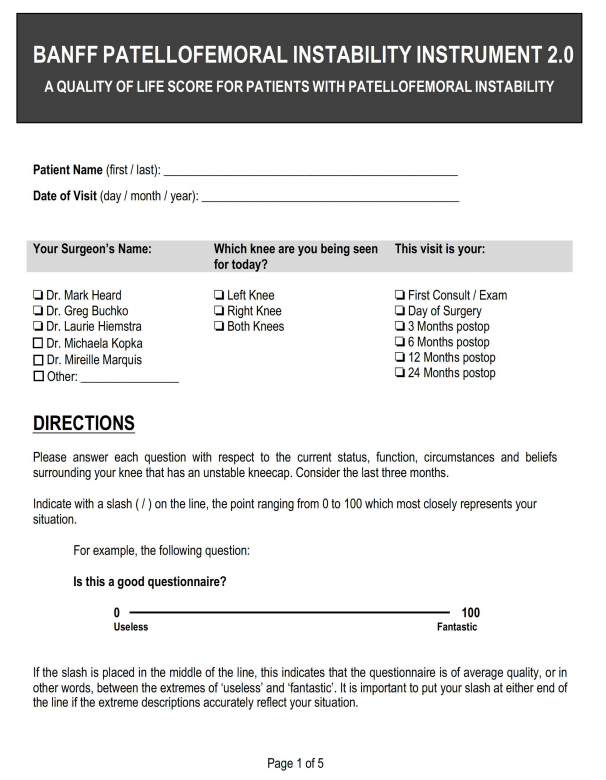 首次髌骨脱位(FTPD)的处理：ESSKA2024专家共识(一)