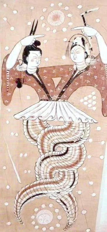 黄河画面石《伏羲女娲》中的石文化