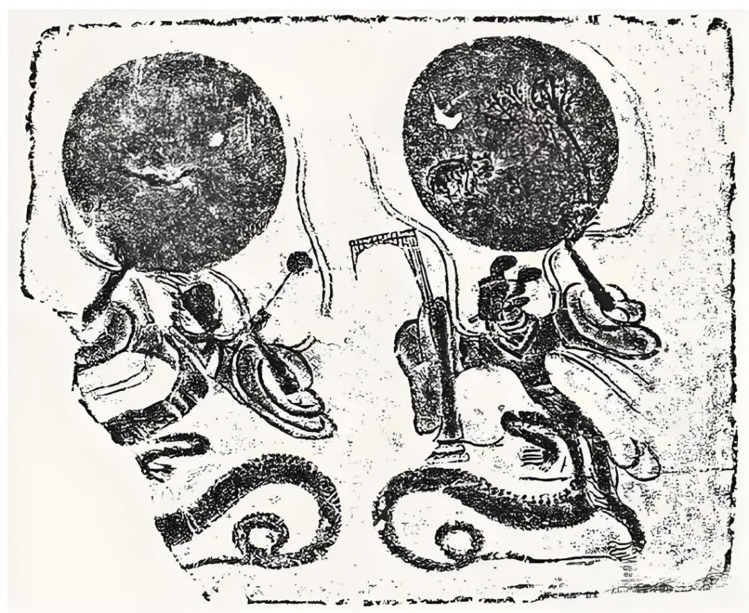 黄河画面石《伏羲女娲》中的石文化