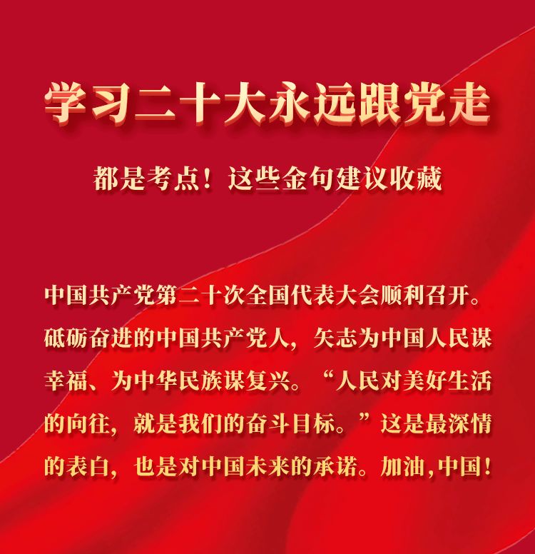 福利plus|二十大报告金句！