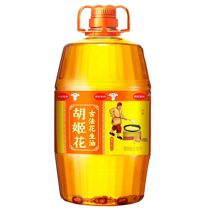 胡姬花 食用油 壓榨   古法花生油6.18L