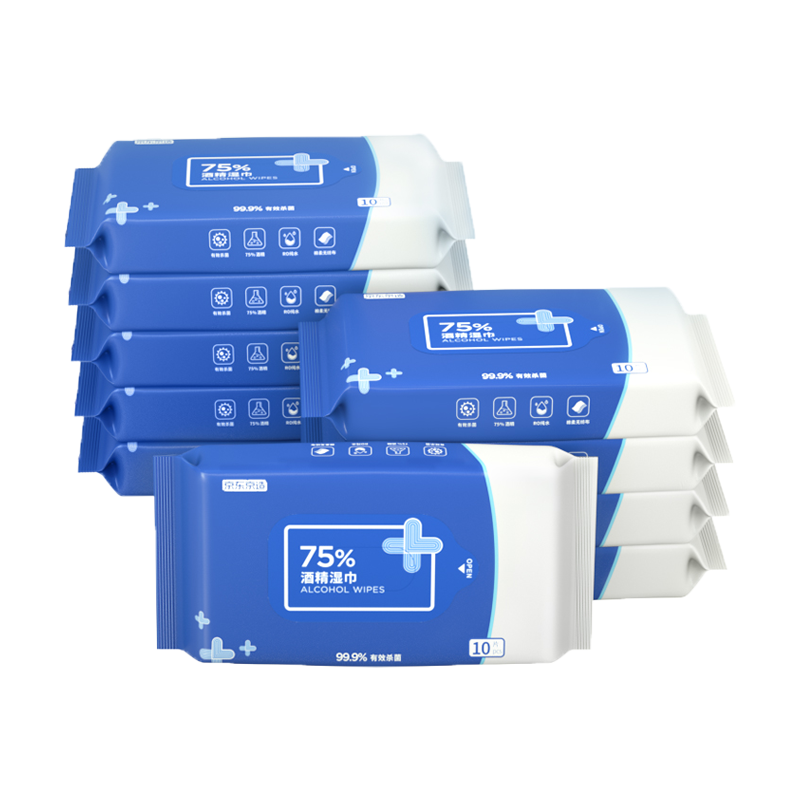 京東京造 75%便攜酒精濕巾  10片*10包