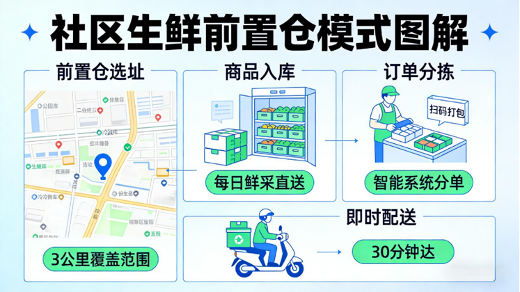 中国社区生鲜行业前置仓模式运作机制 行业报告