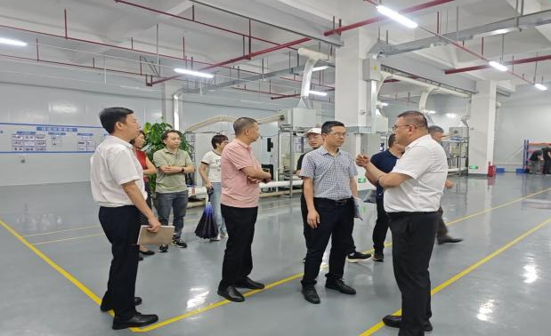 在江门市中刀精密科技有限公司进行参观座谈