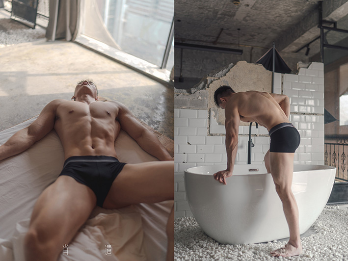 肖一谴镜头下的肌肉帅哥：白里透红大胸肌，颜值身材双在线！