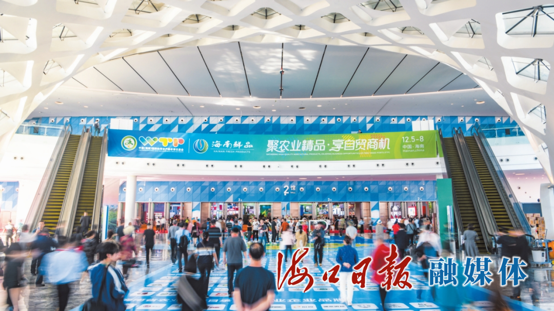 12月5日，2024年中国（海南）国际热带农产品冬季交易会在海南国际会展中心开幕。海口日报融媒体记者 杨鹤 摄