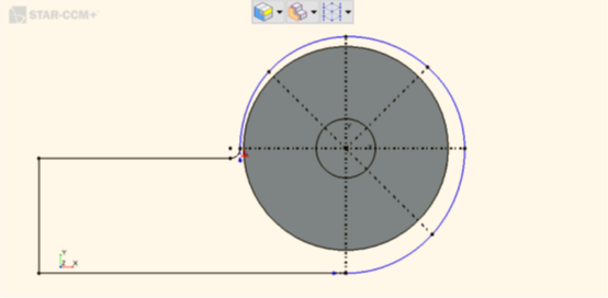 Simcenter STAR-CCM + 3D-CAD中的离心风机参数化示例的图12