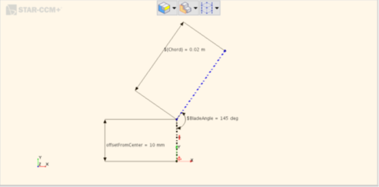 Simcenter STAR-CCM + 3D-CAD中的离心风机参数化示例的图3