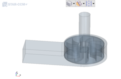 Simcenter STAR-CCM + 3D-CAD中的离心风机参数化示例的图13