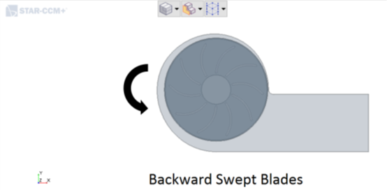 Simcenter STAR-CCM + 3D-CAD中的离心风机参数化示例的图16