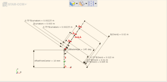 Simcenter STAR-CCM + 3D-CAD中的离心风机参数化示例的图4