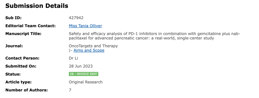 我们团队为AG方案联合PD-1治疗晚期胰腺癌再添临床证据