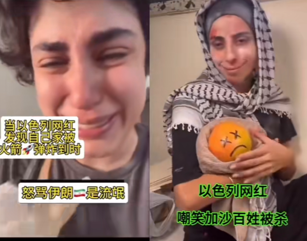 以博主让加沙人吃人