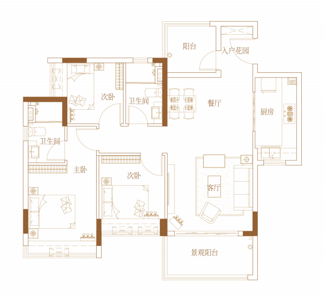 番禺星河盛世锦城在售户型95-128㎡