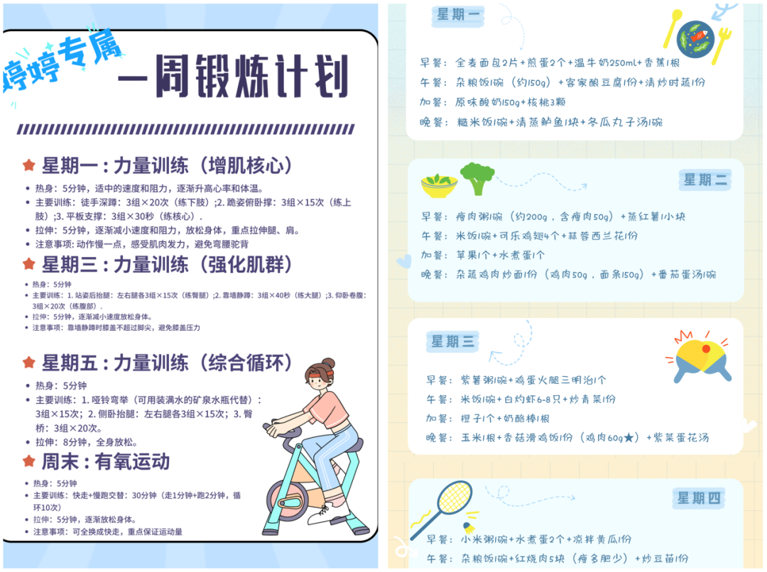 学生资助管理中心为学子制定锻炼计划和增重食谱