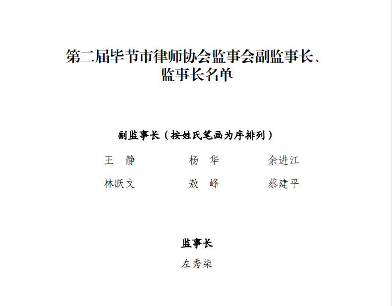 毕节市第三次律师代表大会胜利召开选举产生毕节市律师协会新一届领导